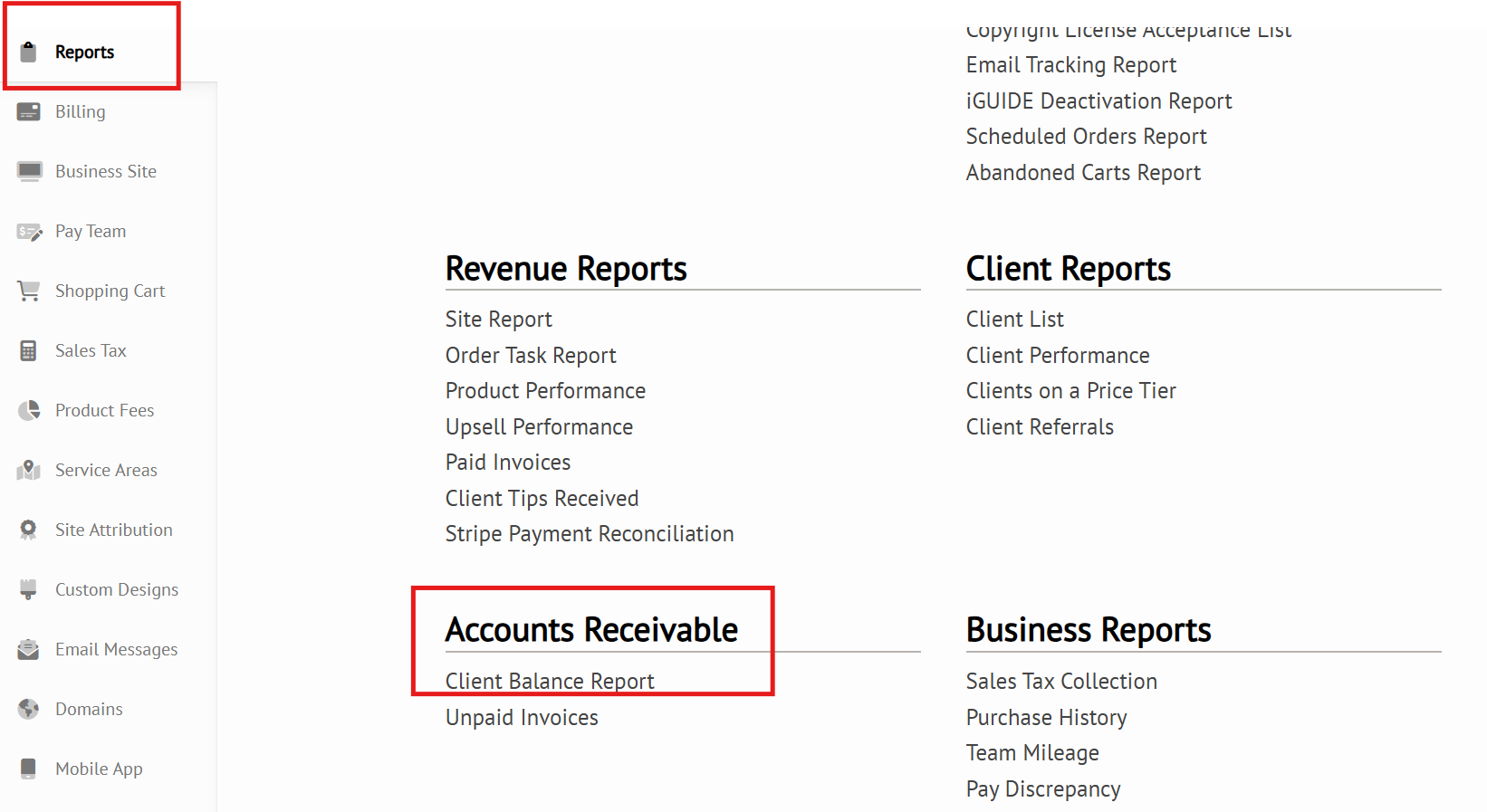 Accounts Receivable: Client Balance Report – HDPhotoHub
